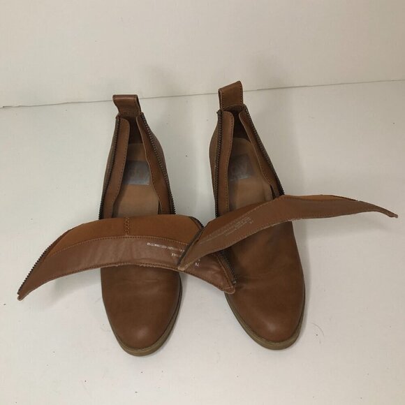 DV by DOLCE VITA Boots Women's Size 7 Brown Ankle Booties Faux Leather - Picture 6 of 14